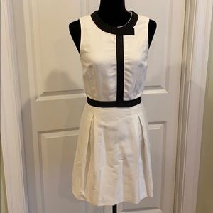 White and black dress